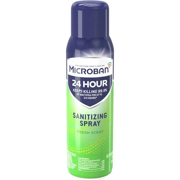 Microban Fresh Scent 24 Hour Disinfectant Sanitizing Spray - 15 fl oz