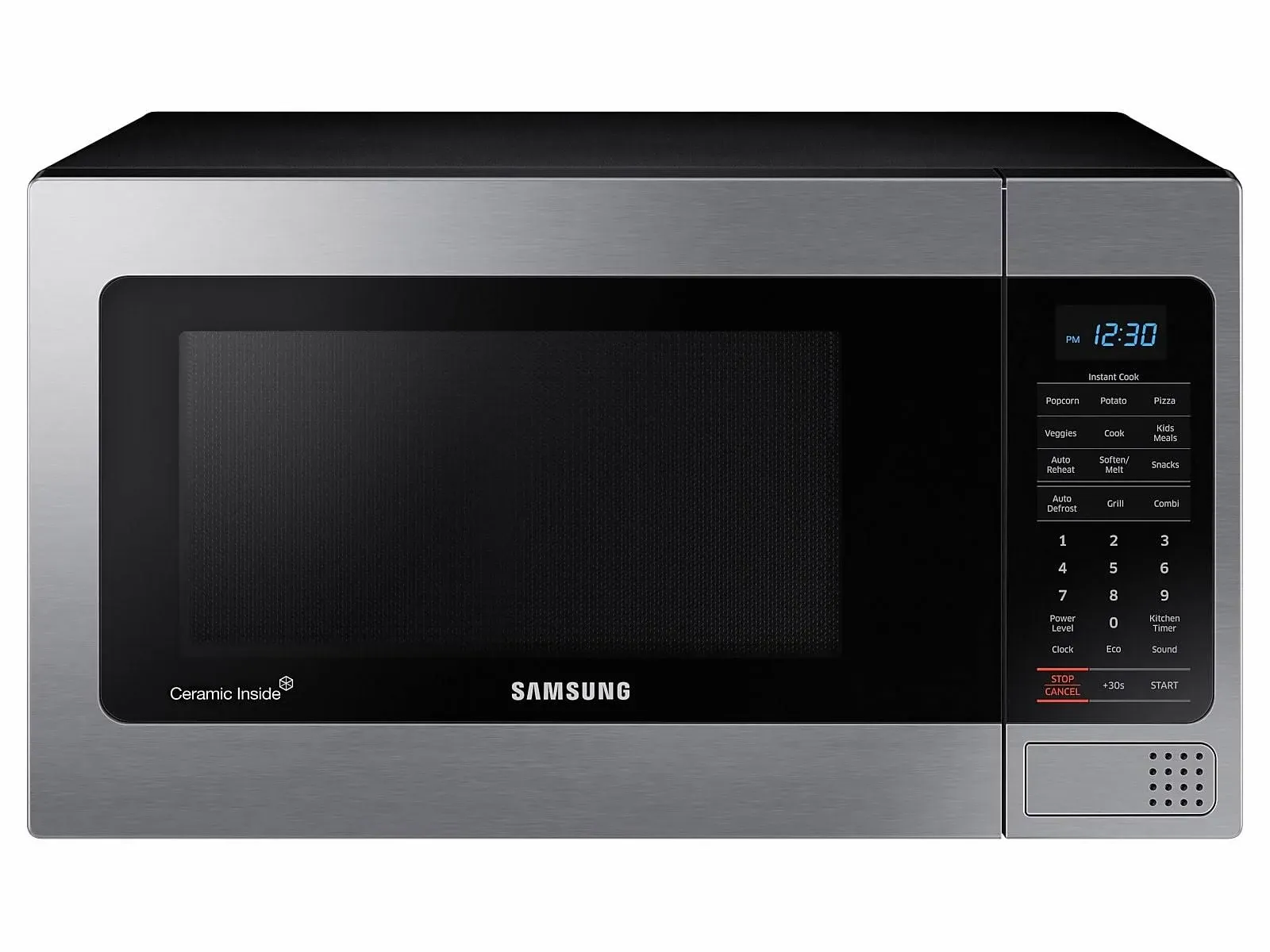 Samsung - 1.1 Cu. ft. Countertop Microwave with Grilling Element - Stainless Steel