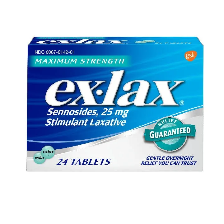 Ex-Lax Maximum Strength Stimulant Laxative Pills, 24 Count