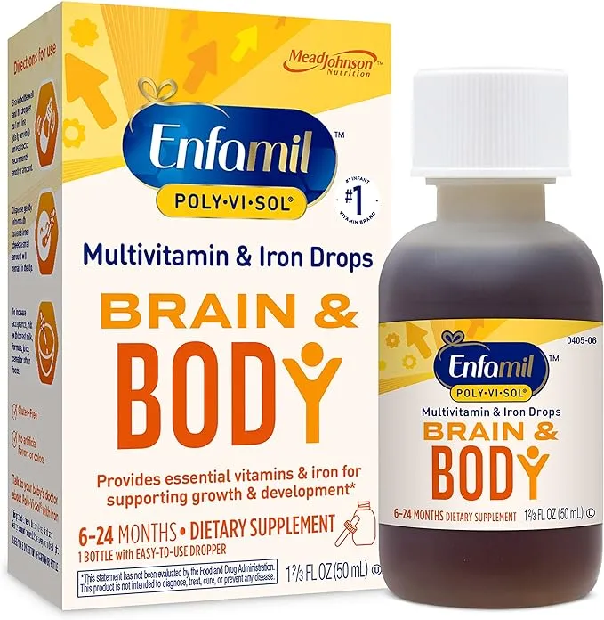 Enfamil Poly-Vi-Sol Multivitamin Supplement Drops with Iron