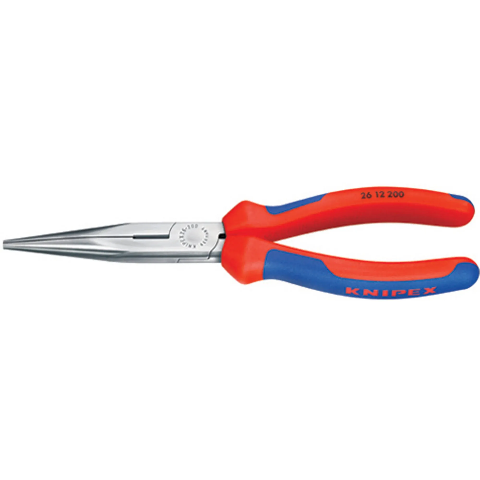 Knipex 8" Chain Nose Side Cutting Pliers with Multi-Component Grips (2612200)