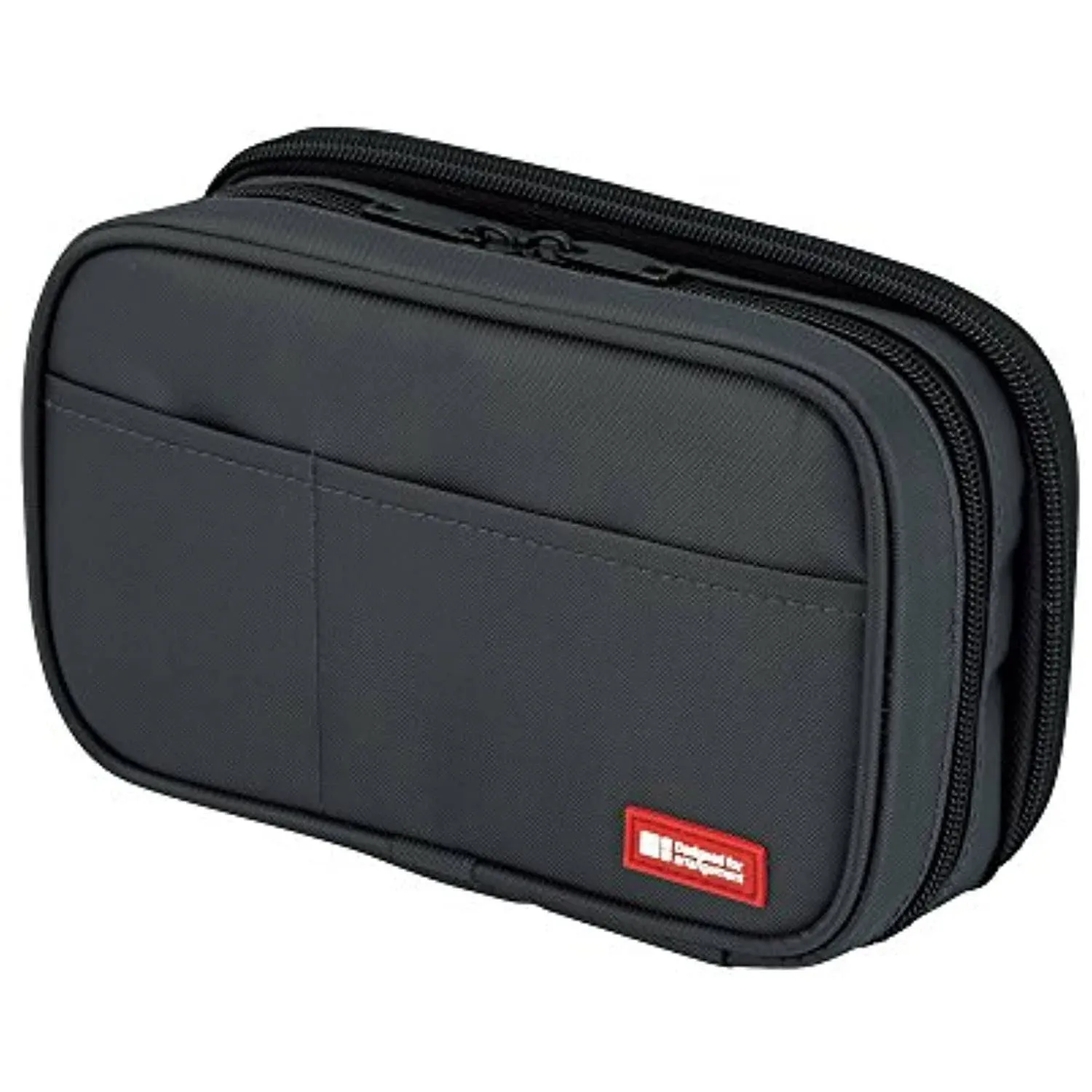 Lihit Lab Book-Type Pen Case Medium Black