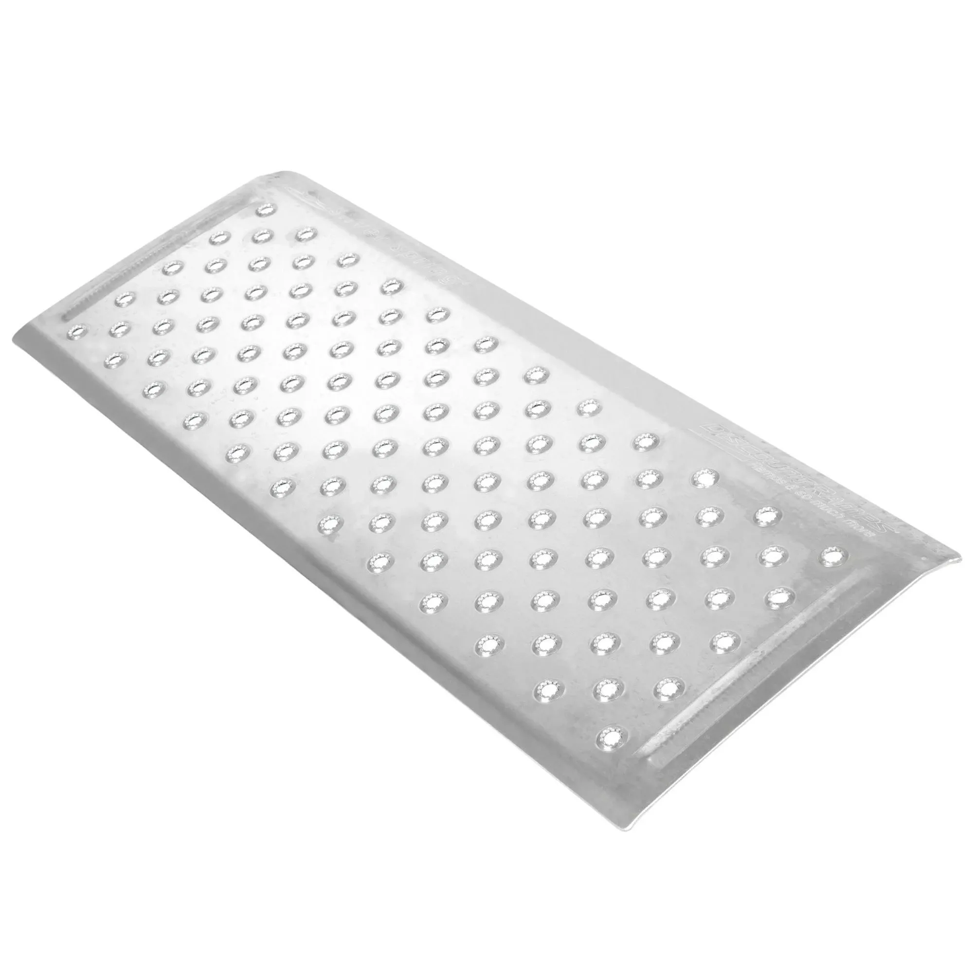 12 L x 32 W Silver Spring Aluminum EZ-Traction Threshold Ramp - 600 lb. Cap