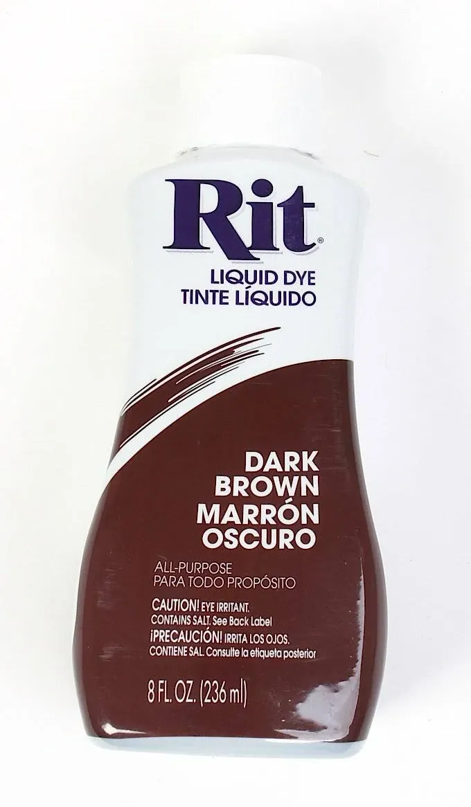 Rit 88259-XCP3 Dye 8 oz Dark Brown For Fabric Dark Brown - pack of 3