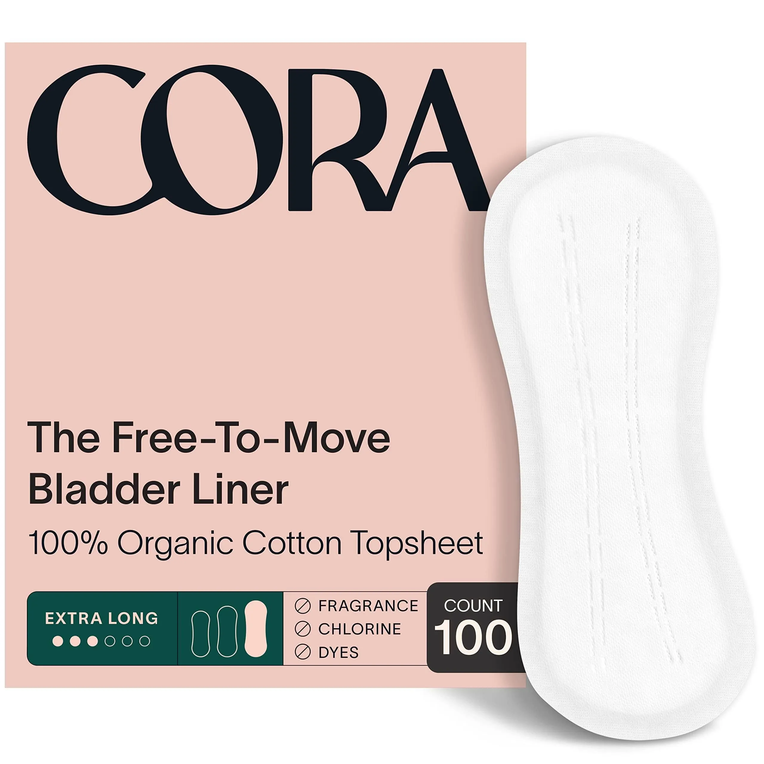 Cora Ultra Thin Organic Bladder Liners | Incontinence & Postpartum Pads for Women ...