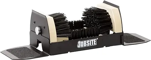 Jobsite Boot Scrubber - Outdoor Shoe Scraper Cleaner Brush - Extra Wide