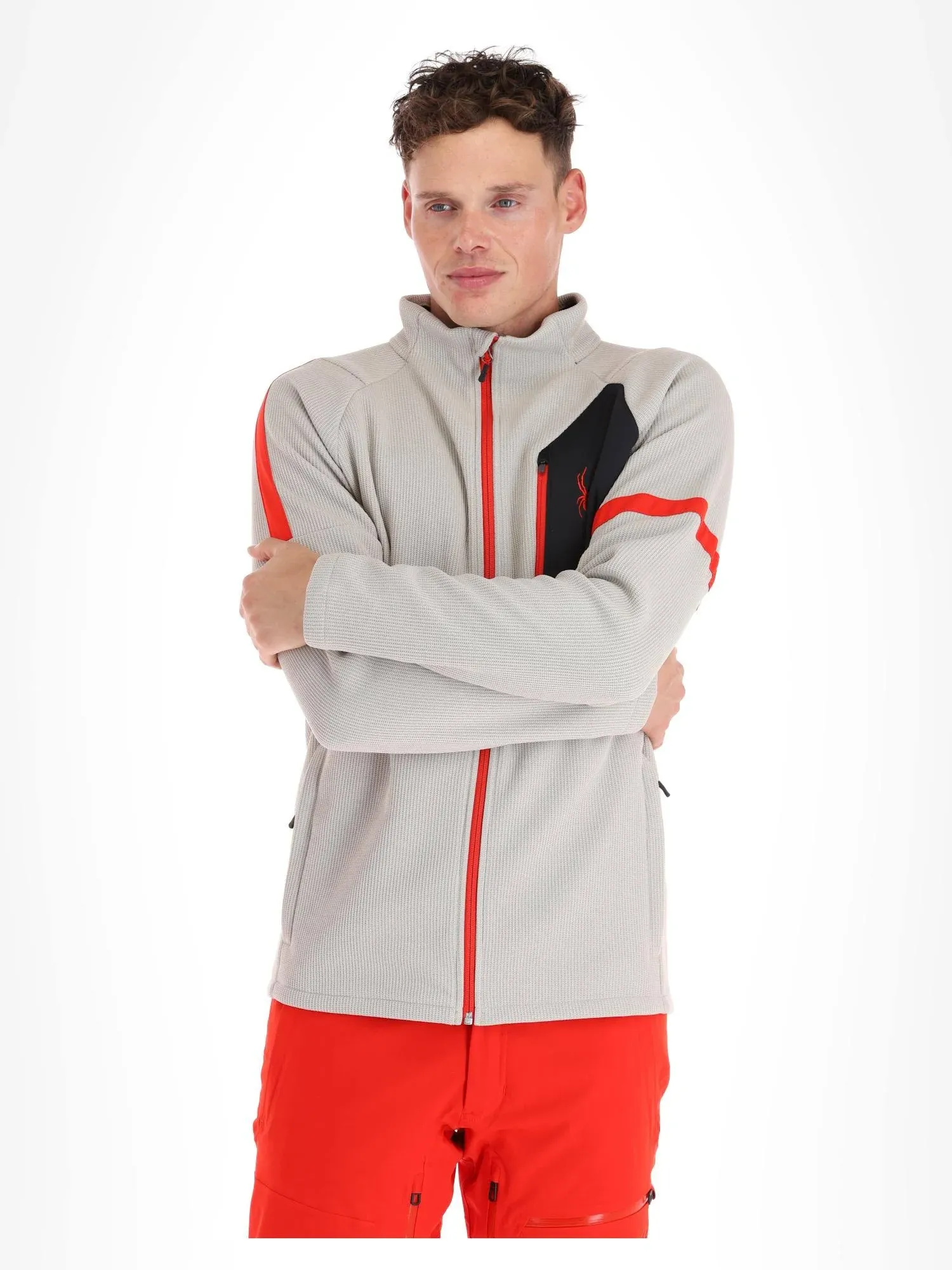 Mens Wengen Bandit Full Zip - Sandstorm