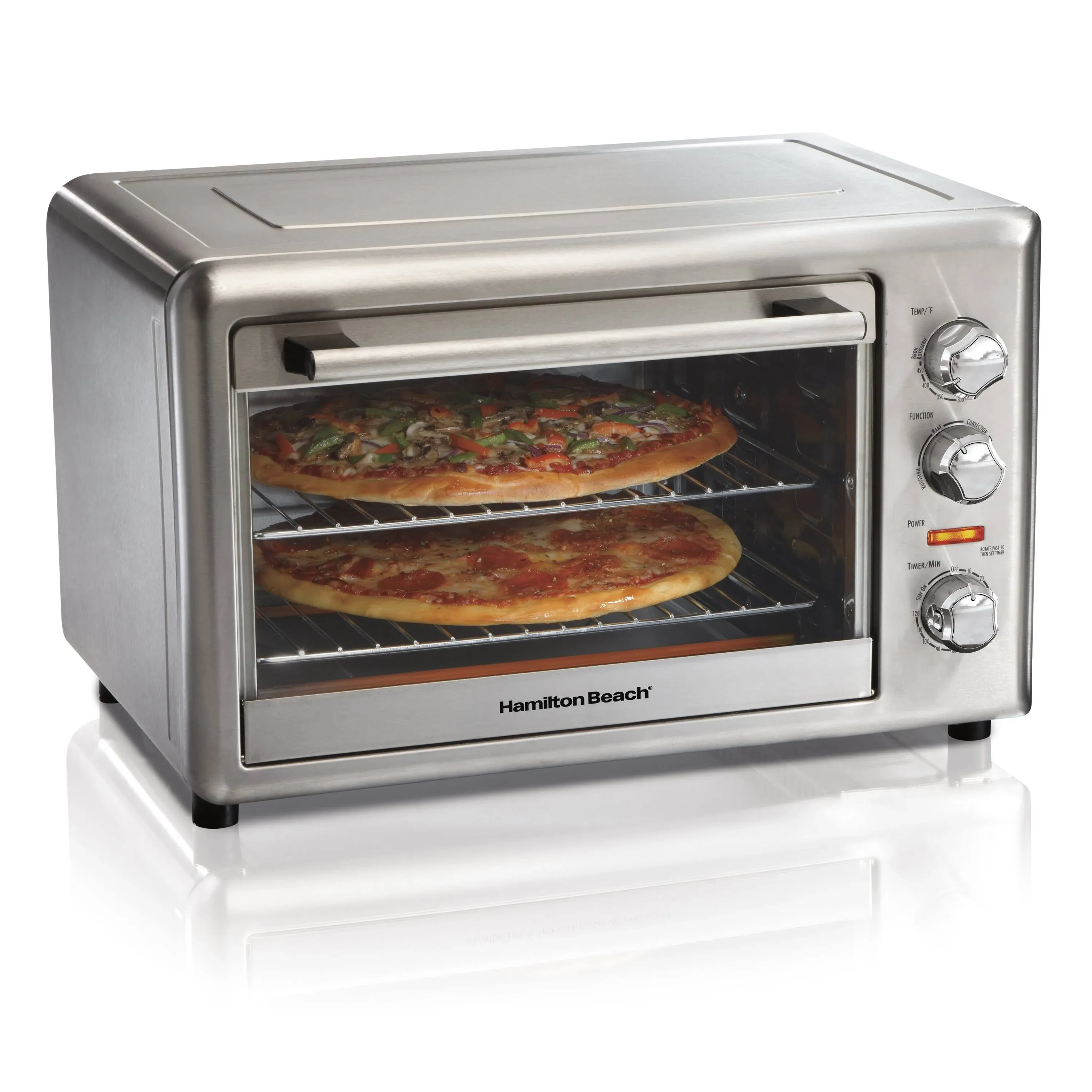 Hamilton Beach Countertop Oven with Convection and Rotisserie - 1500W - Stainless Steel