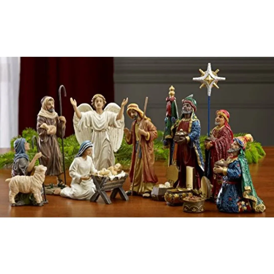 Three Kings 14 Piece, 7" Real Life Nativity Set