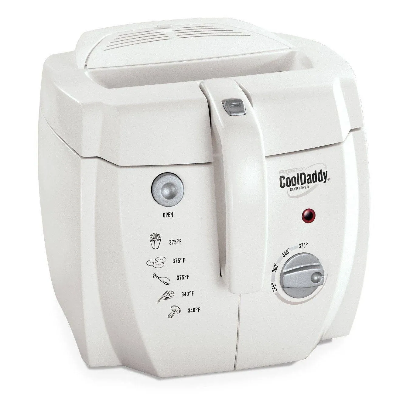 Presto 05443 CoolDaddy Cool-touch Deep Fryer - White