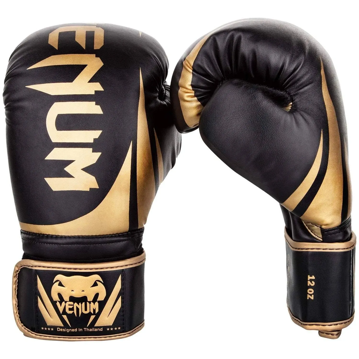 Venum Challenger 2.0 Boxing Gloves - Black/Gold 16 oz