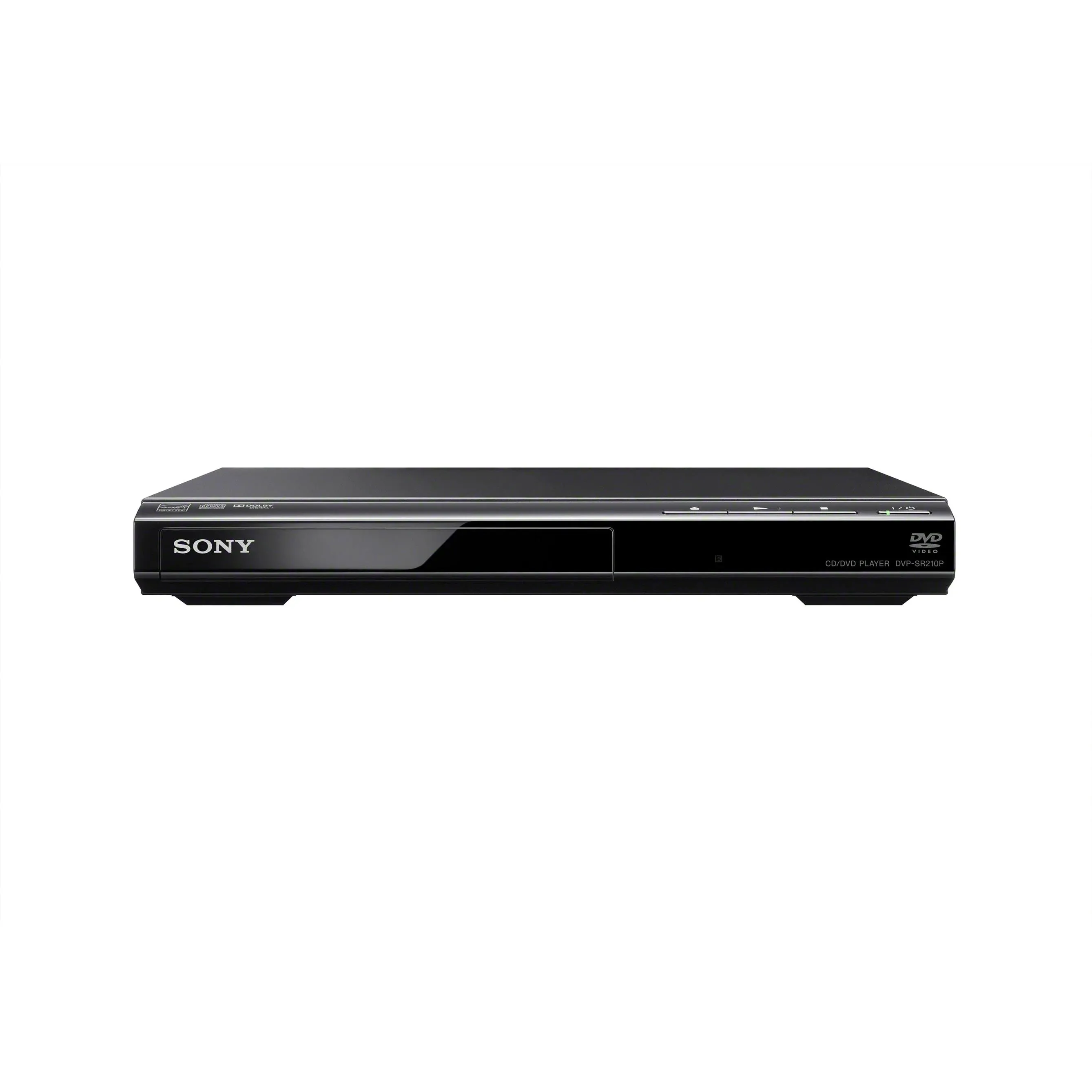 Sony CD/DVD Video Player Dolby Digital Compact Slim Black Model DVP-SR210P