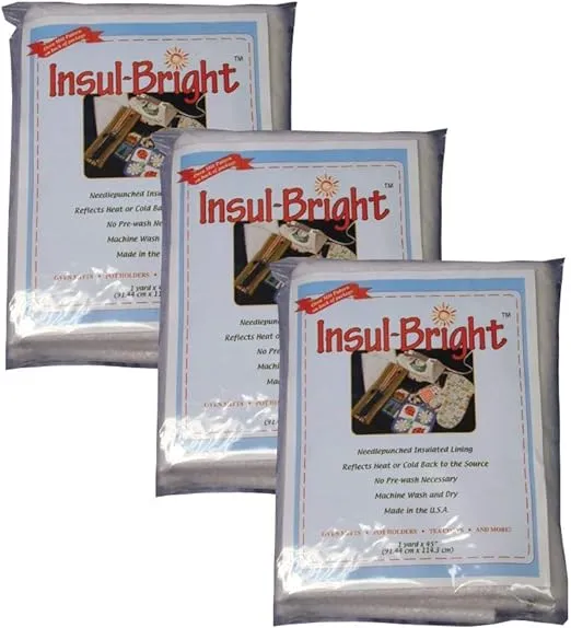 Insul-Bright Insulated Lining-36"x45" SKU# 645509MA, Set of 3