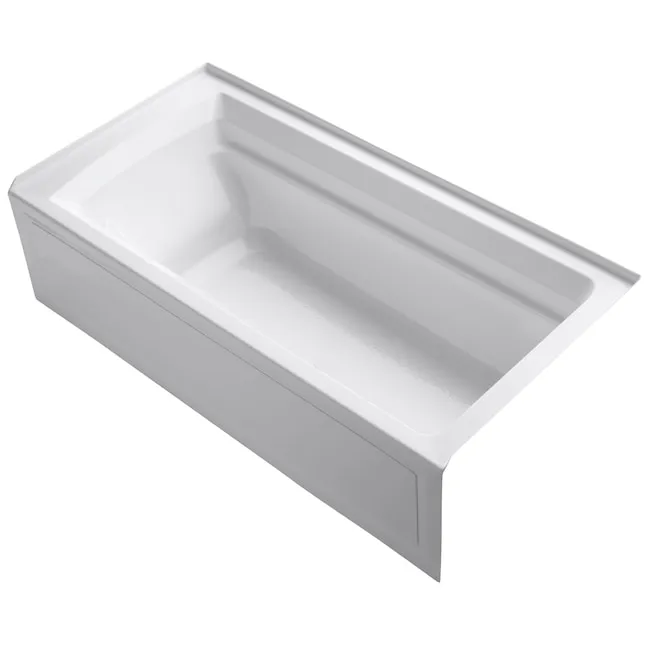 Kohler 1125-RA-0 Archer 72" x 36" Alcove Bath with Integral Apron and Right-Hand Drain - White