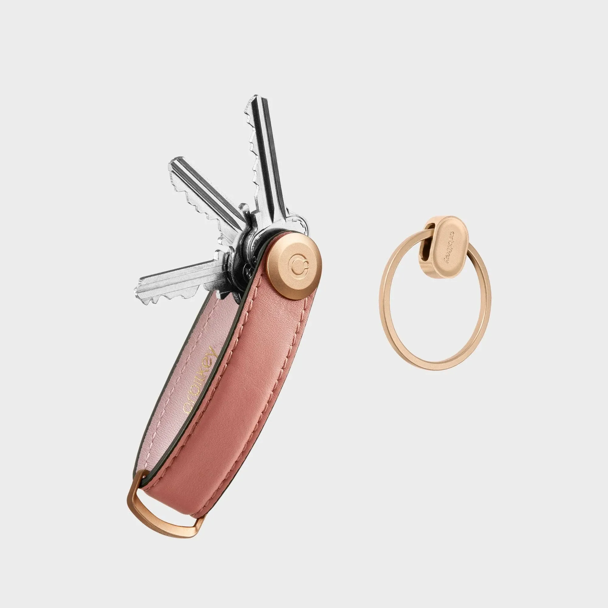 Orbitkey Leather Key Organiser + Ring V2 Gift Set