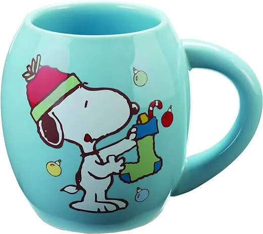 Peanuts Snoopy &amp; Woodstock I Love the Holiday Season Ceramic Christmas Mug