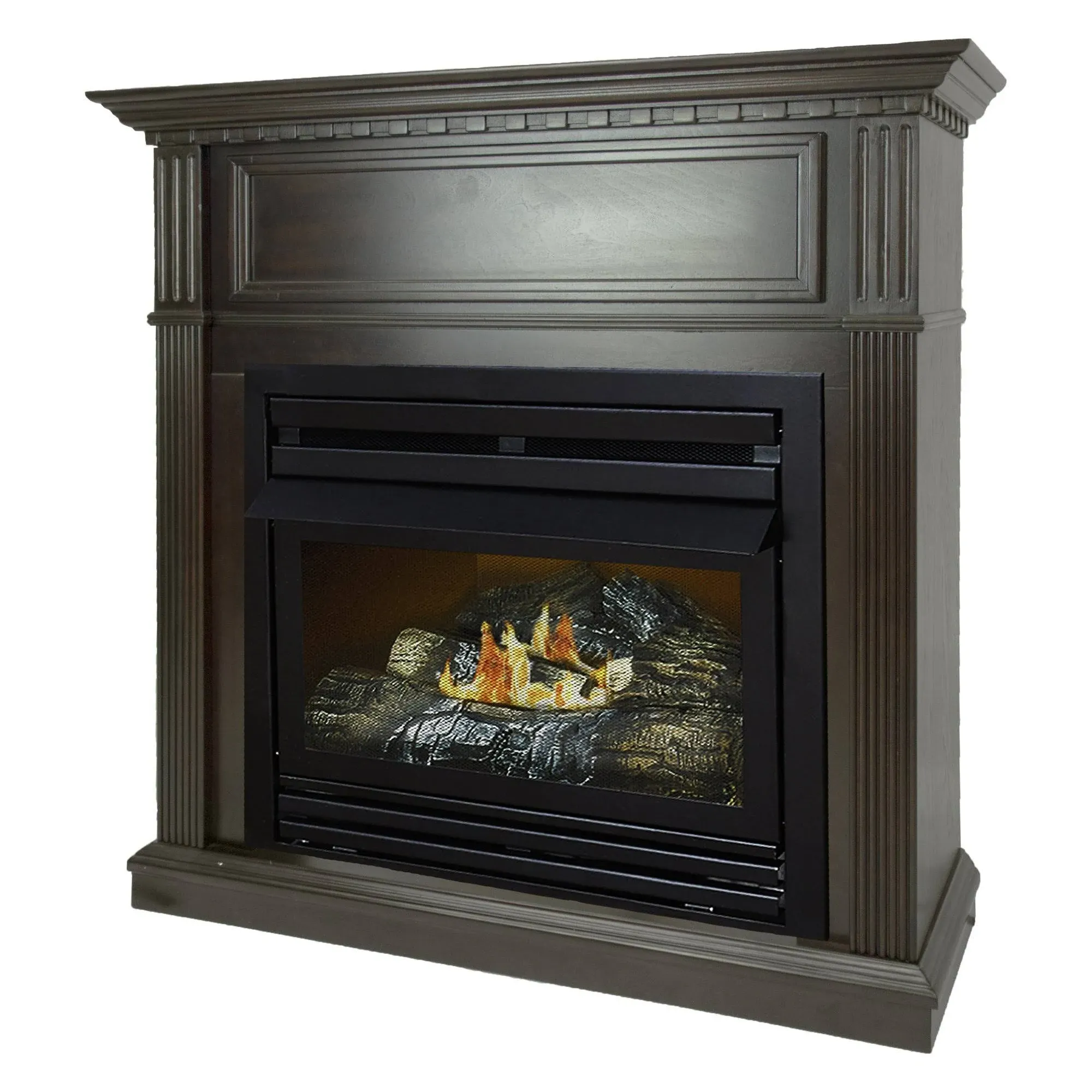 Pleasant Hearth Vent-Free Fireplace 27,500 BTU, 42Inch, Natural Gas, Tobacco