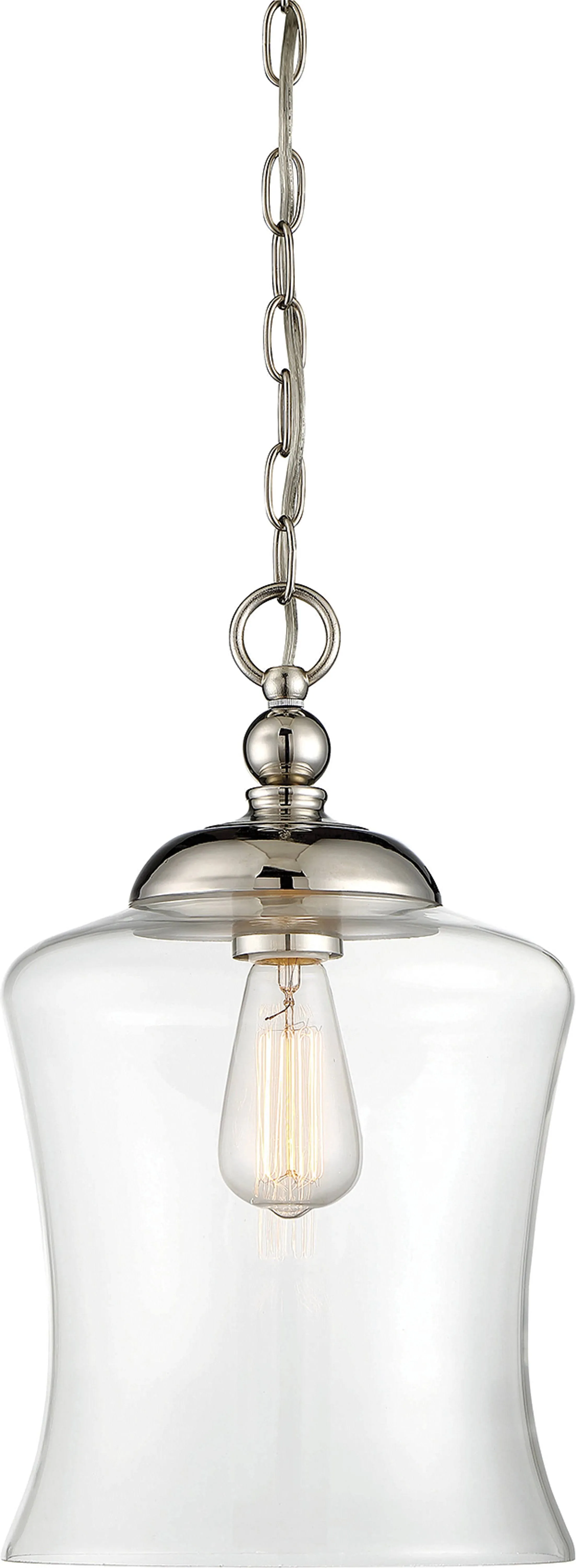 Meridian M70019PN 1 Light Mini Pendant - Polished Nickel