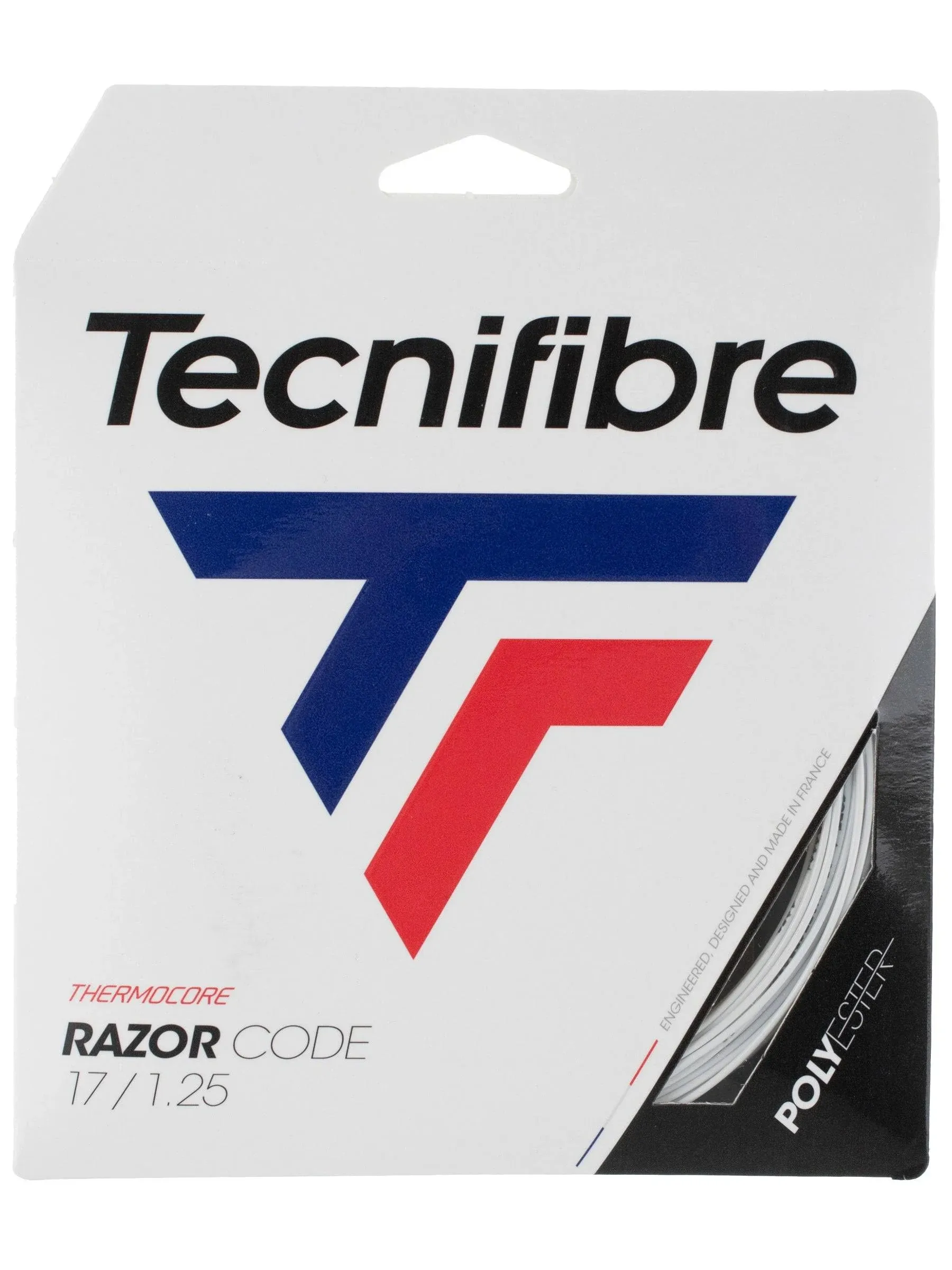 Tecnifibre Razor Code 17g White (1.25mm) Tennis String