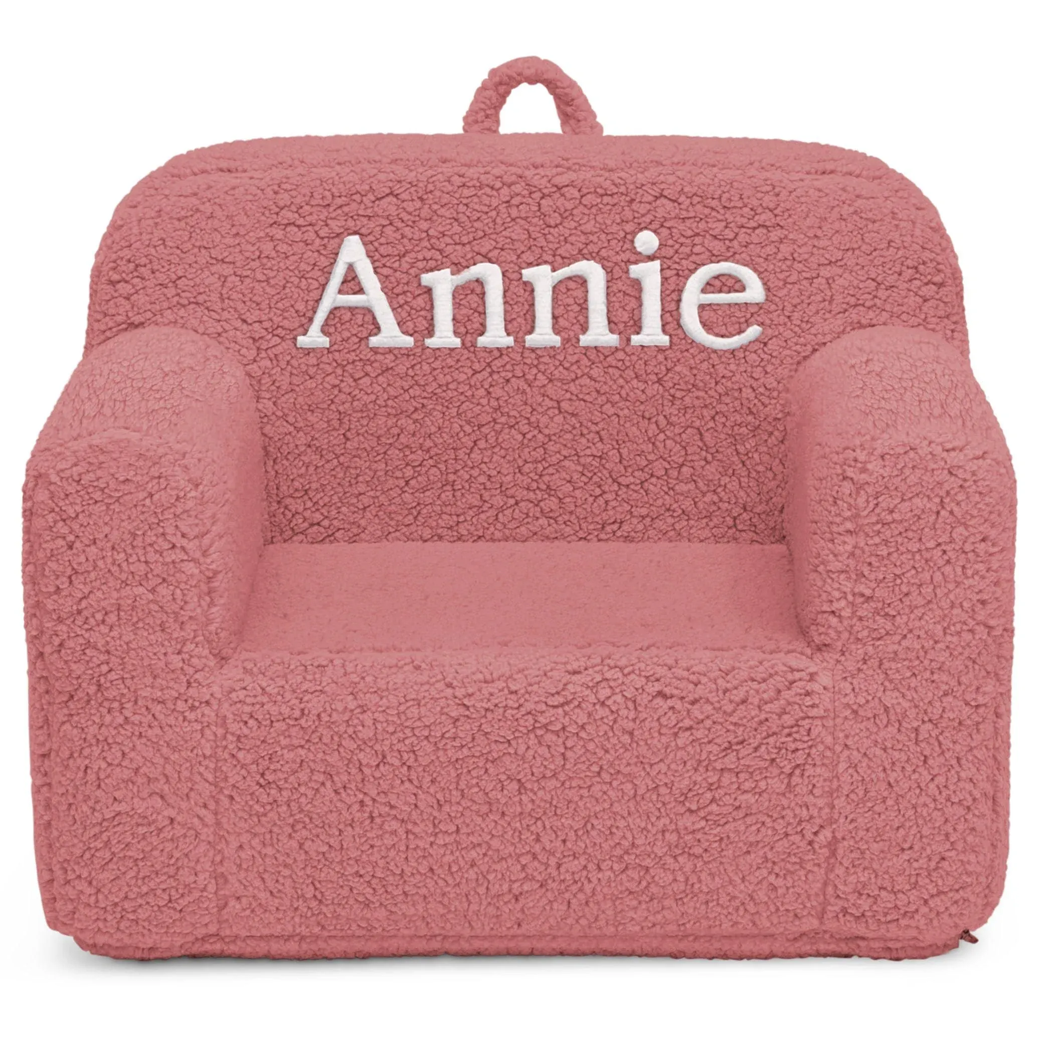 Personalized Cozee Sherpa Chair for Kids - Delta Children Rose (1295)