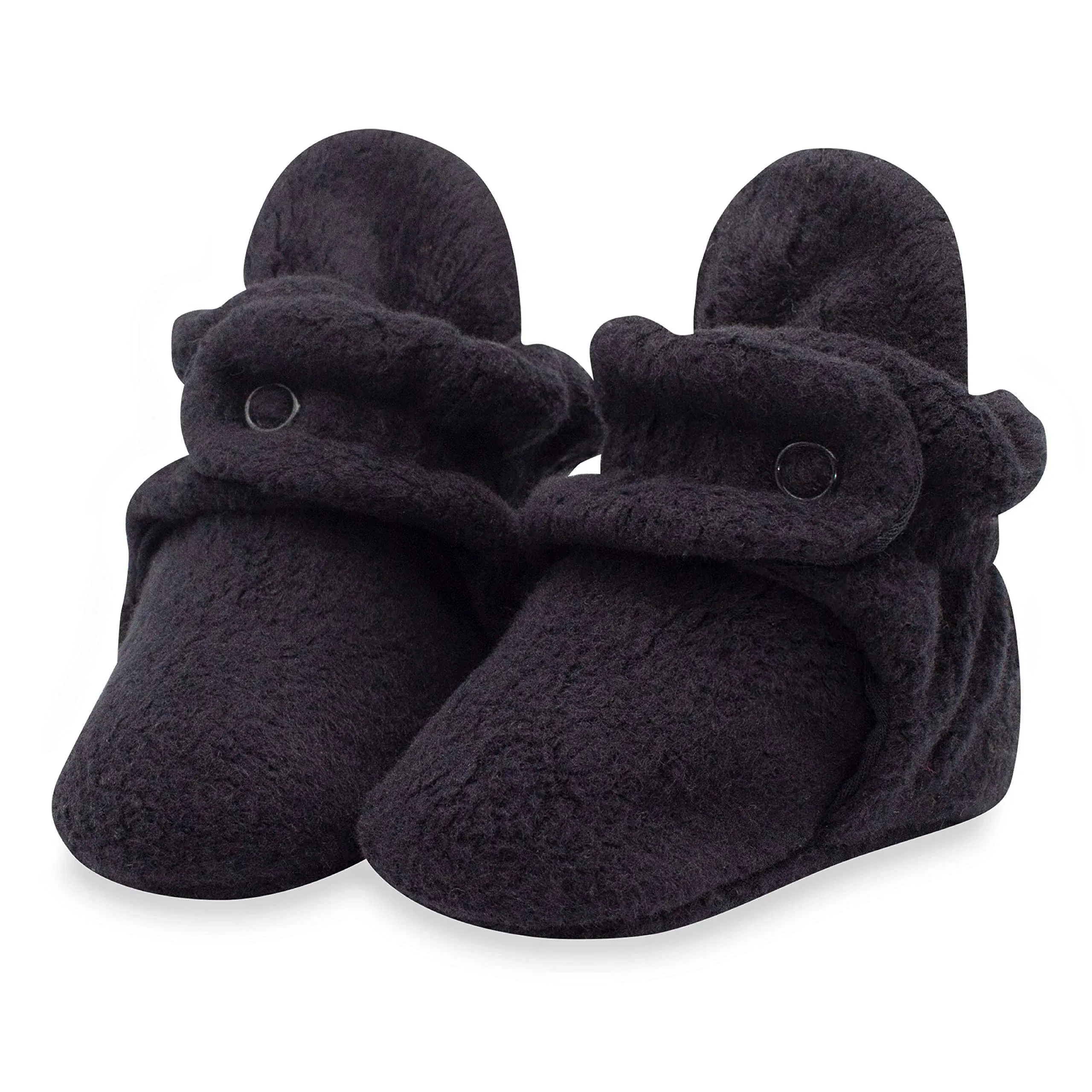 Zutano Cozie Fleece Baby Bootie - Black