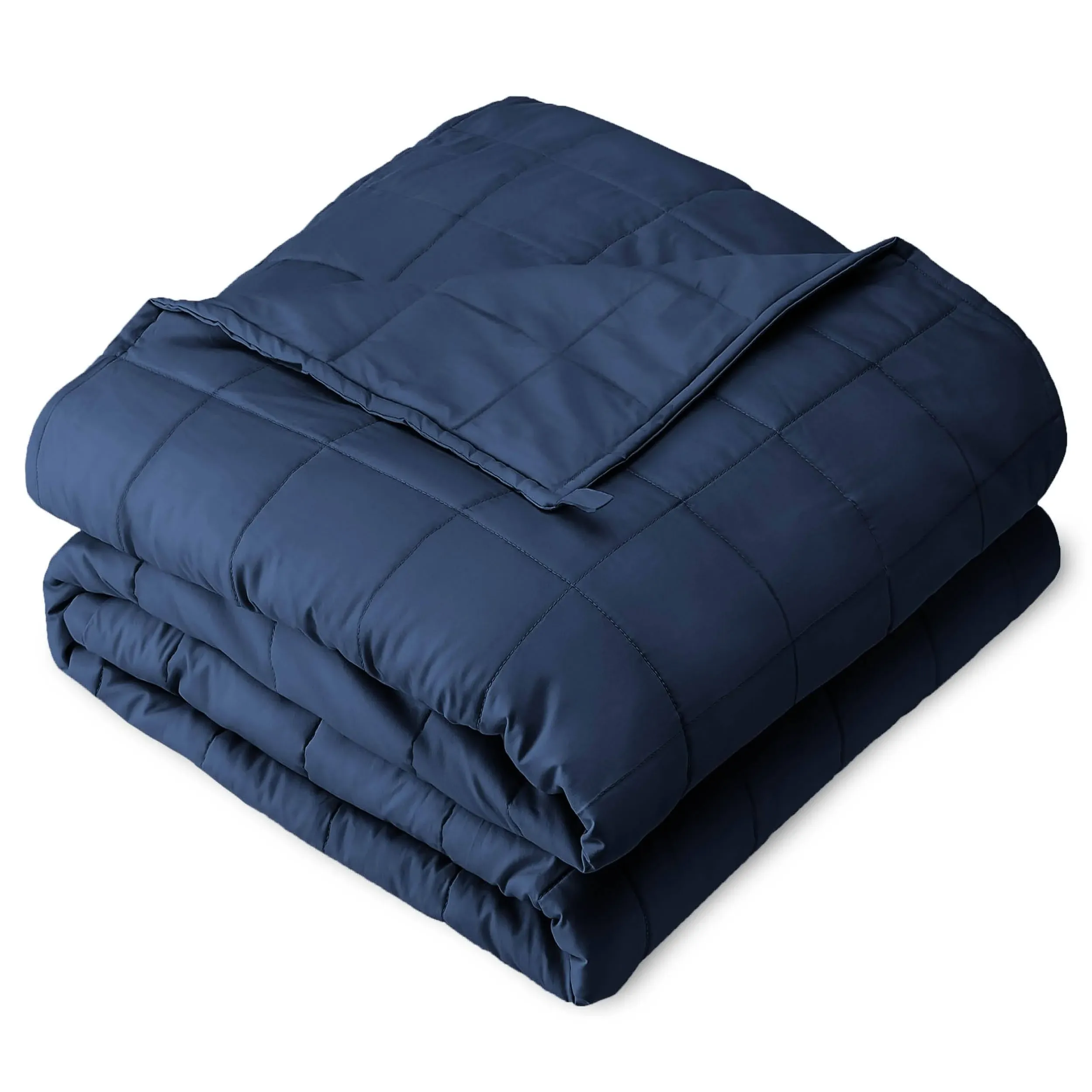 Bare Home Weighted Sensory Blanket - 40"x60" - 7lbs - Cotton Dark Blue