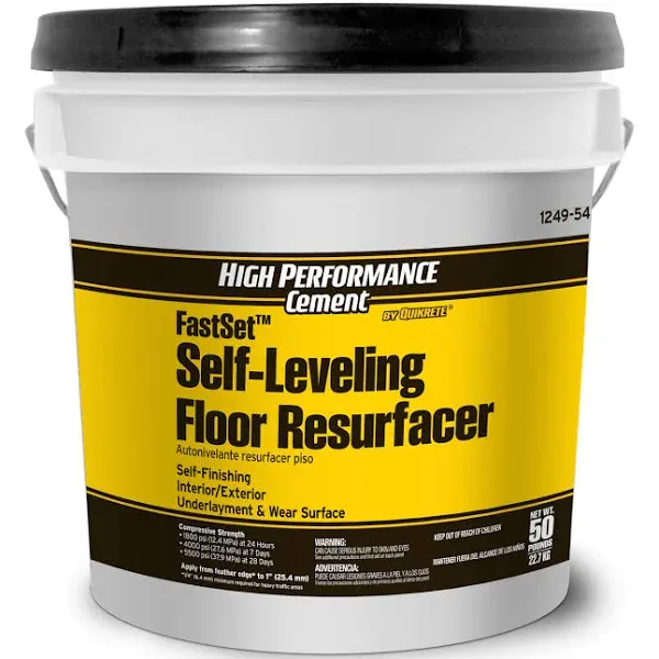 High Performance Cement by Quikrete Self-Leveling Floor Gray Fast Setting Cement 50-lb Resurfacer