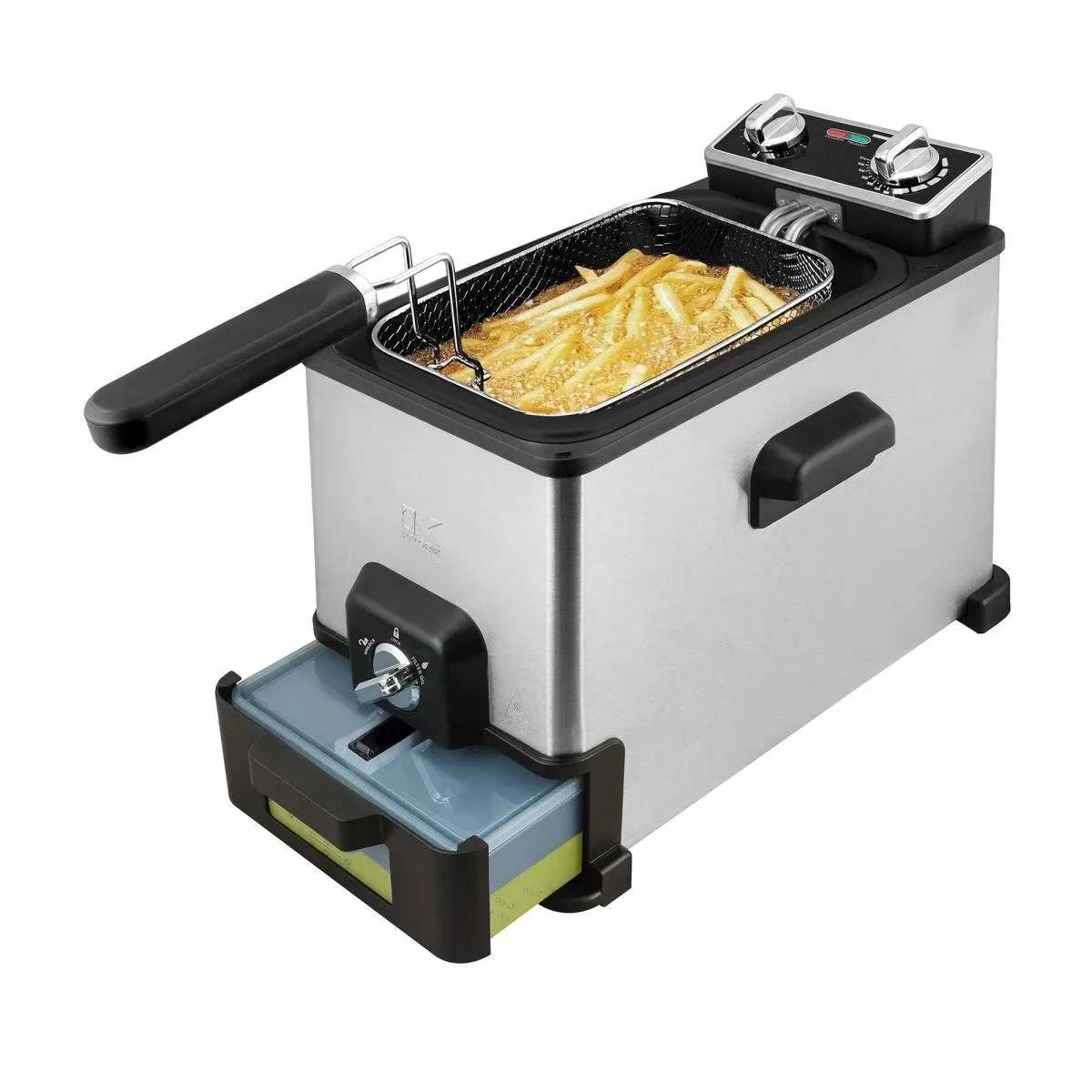 Kalorik 4.2 Quart Deep Fryer with Oil Filtration XL