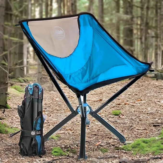 CLIQ Portable Chair - Lightweight Folding Chair for Camping - Supports 300 Lbs - Perfect for Outdoor Adventures