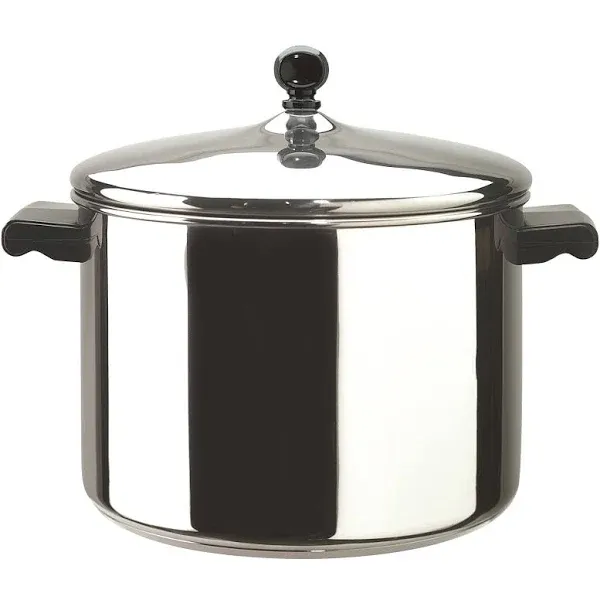 Classic Stainless Steel 8 Quart Covered Stockpot Farberware