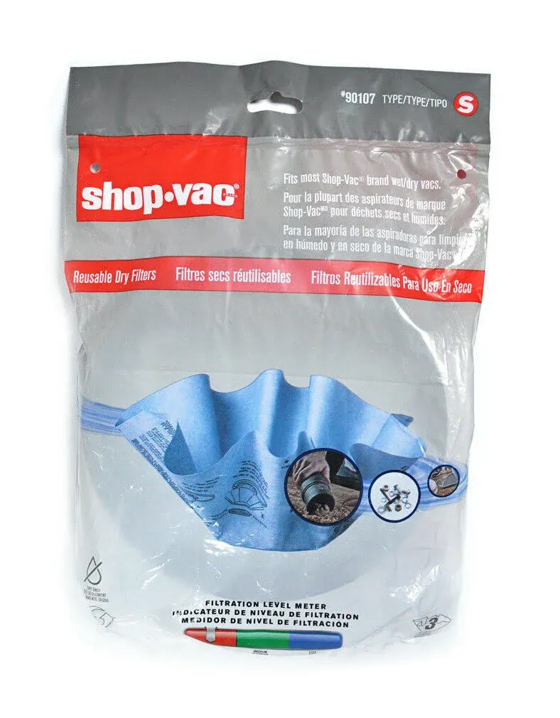 Shop-Vac Reusable Dry Filter