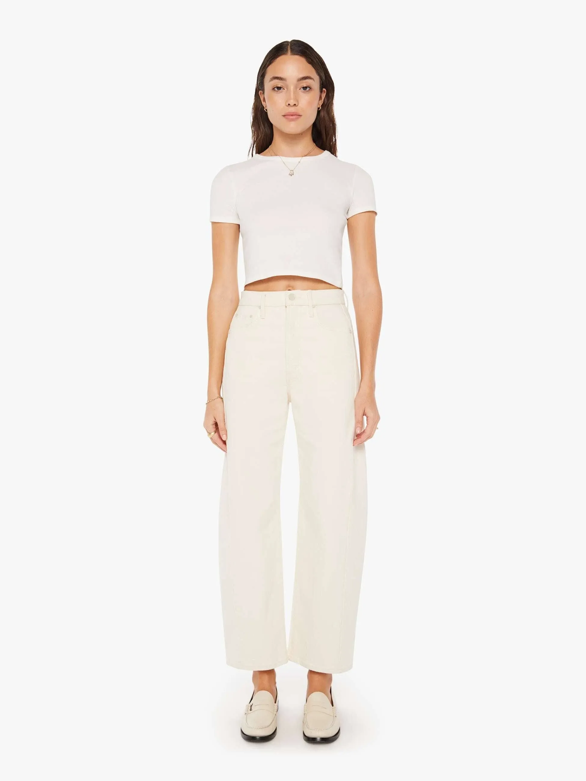 Mother Women's The Half Pipe Ankle Pants - Act Natural - Size 24