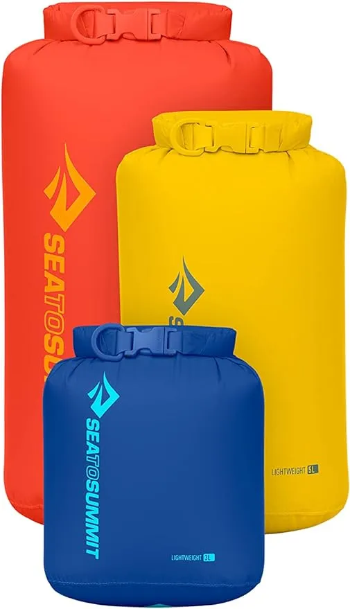 Sea to Summit Lightweight Dry Bag 3-Piece Set, 3L, 5L, and 8L