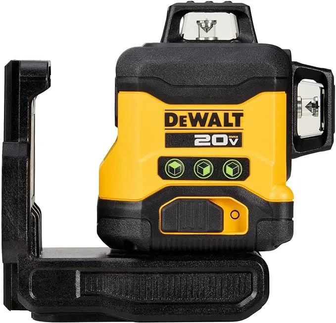 DEWALT 20V MAX Laser Level, Cross Line Laser, 3X360, Green, Bare Tool Only (DCLE34031B),Black