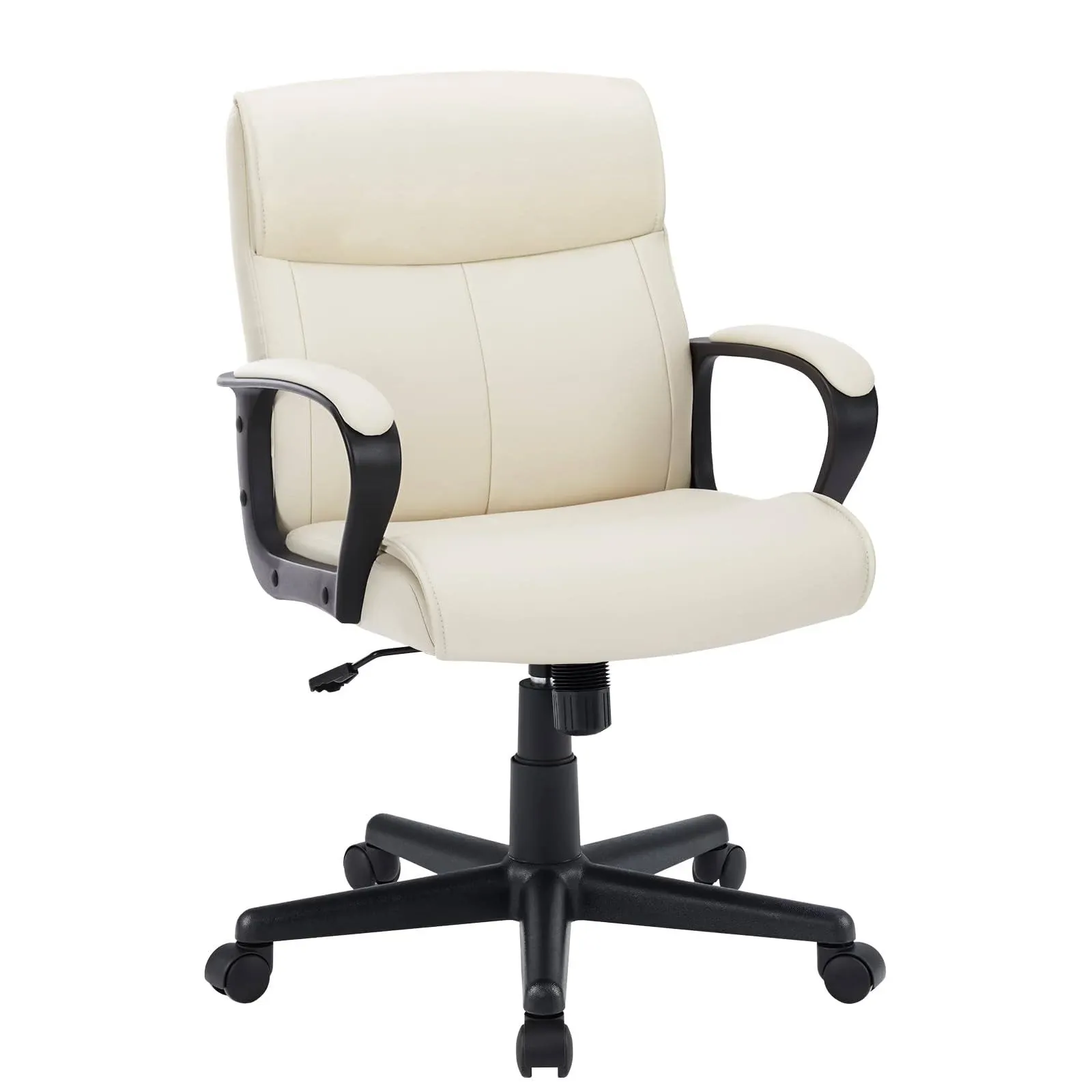 Sweetcrispy Executive Office Chair with Padded Armrests Adjustable Height, 360 ...