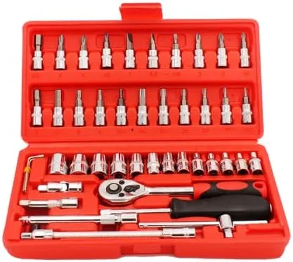 Uten Torx Socket Sets, Drive Male Female Torx Bit Socket Set, Star Socket Set for Automotive Repair & Household-46 Pcs Ratchet set Mechanic Tools, Valentine's Day gifts for men.