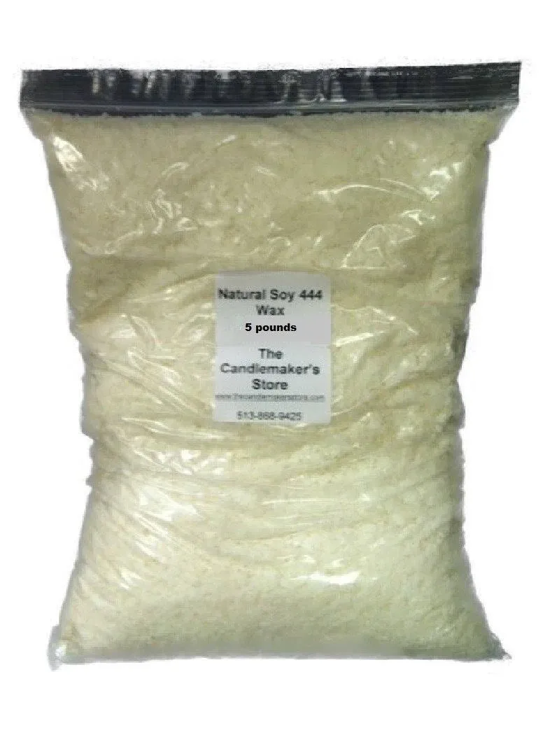 Pure Soy Wax 444 for Candle and Tart Making 5 LB Bag…