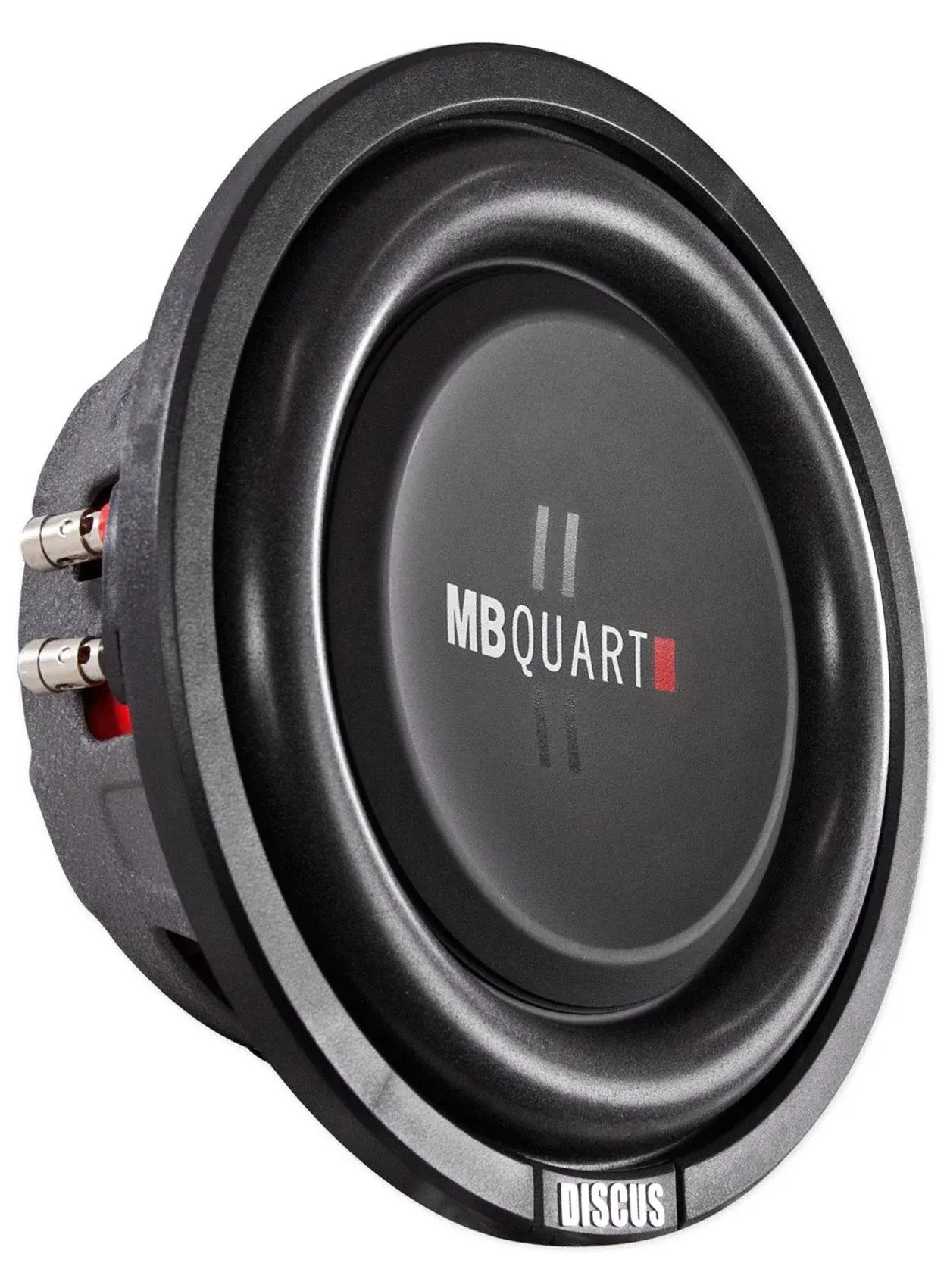 MB Quart DS1-204 400 Watt 8 Inch Shallow Slim DVC 4 Ohm Car Sub, Single Speaker