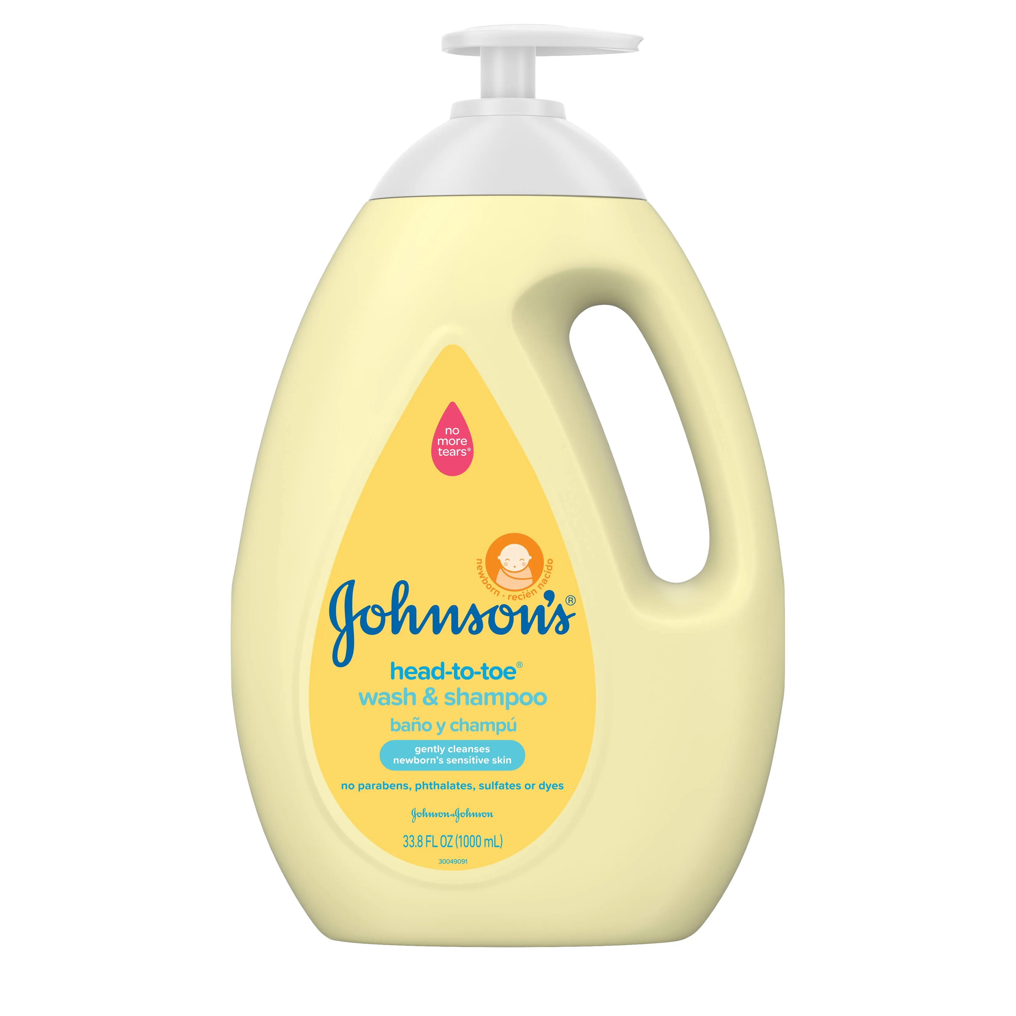 Johnson's Head-To-Toe Tear Free Baby Body Wash/Shampoo, 2 x 18 fl. oz