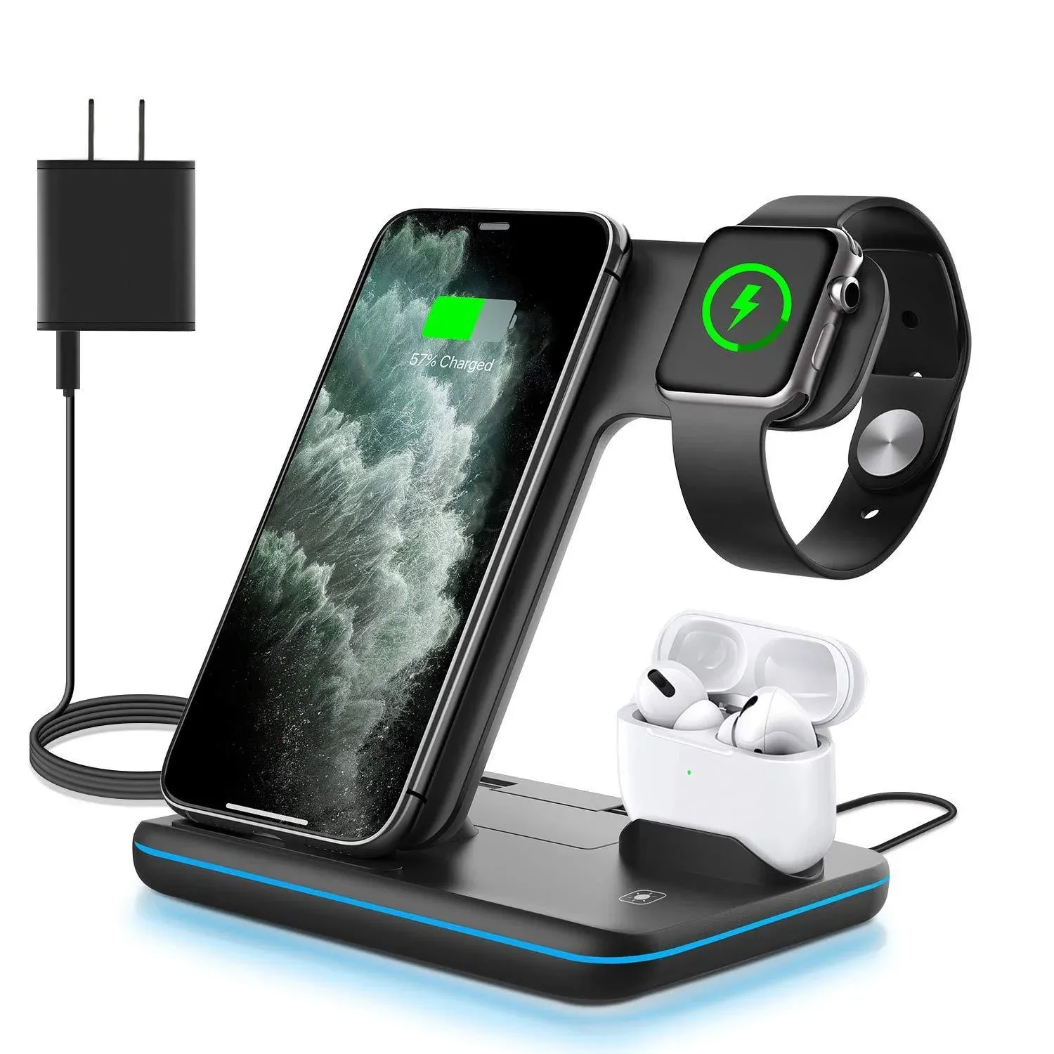 WAITIEE Wireless Charger 3 in 1 Fast Charging Station