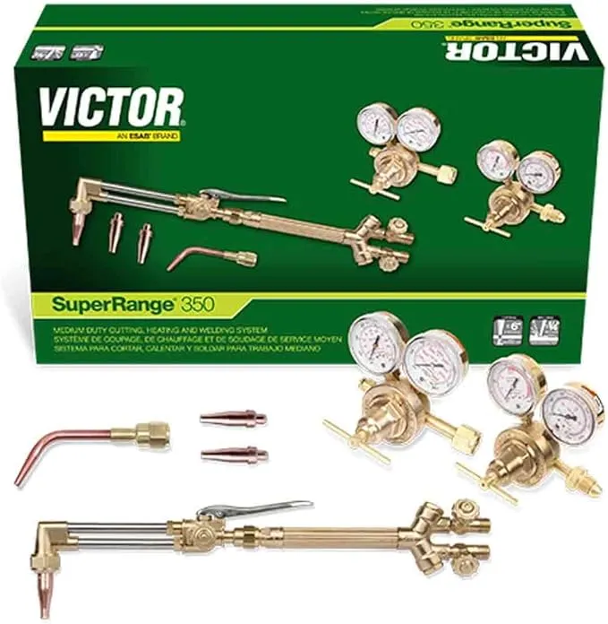 Victor 0384-2696 Super Range 350 with SR350 Regulators Cutting Torch O