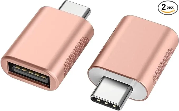 nonda Paquete de 2 adaptadores USB-C a USB 3.0, tipo C a USB, adaptador Thunderbolt 3 a USB hembra OTG para MacBook Pro 2019, MacBook Air 2020, iPad Pro 2020, más dispositivos tipo Cnonda Paquete de 2 adaptadores USB-C a USB 3.…