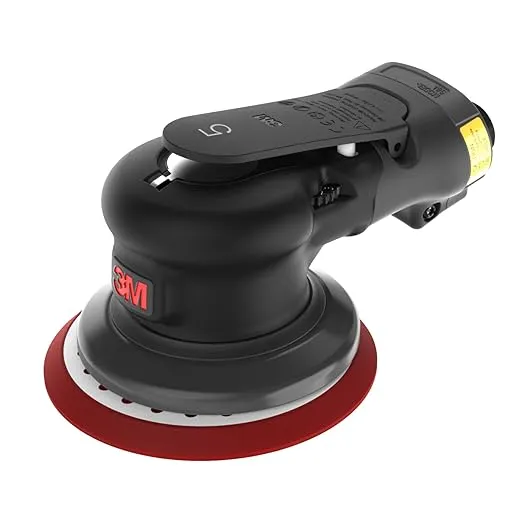 3M Pneumatic Random Orbital Sander, 88949, 6 in, Non-Vacuum, 3/32 in Orbit