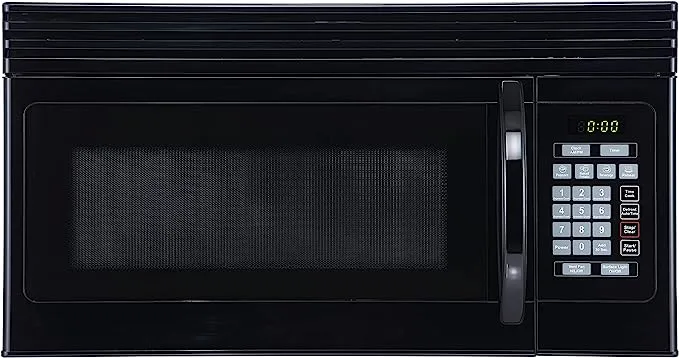 Black+decker Em044kjn 1.6-Cu. ft. Over-the-range Microwave with Top Mount Air Recirculation Vent Black