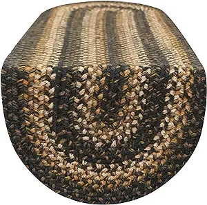 Homespice Decor Kilimanjaro Jute Braided Table Runner 11" x 36" (Oval) - Farmhouse - Table Runners - by clickhere2shop | Houzz