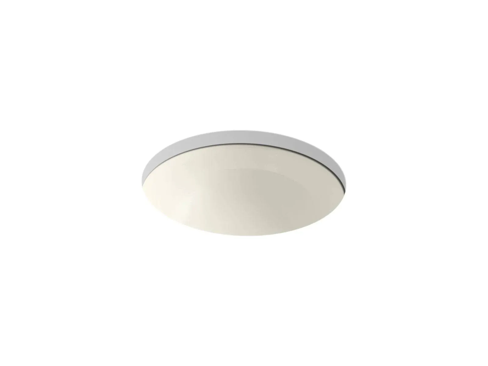 Kohler 29000 Caxton 16-1/4" Round Undermount Bathroom Sink, No Overflow - White