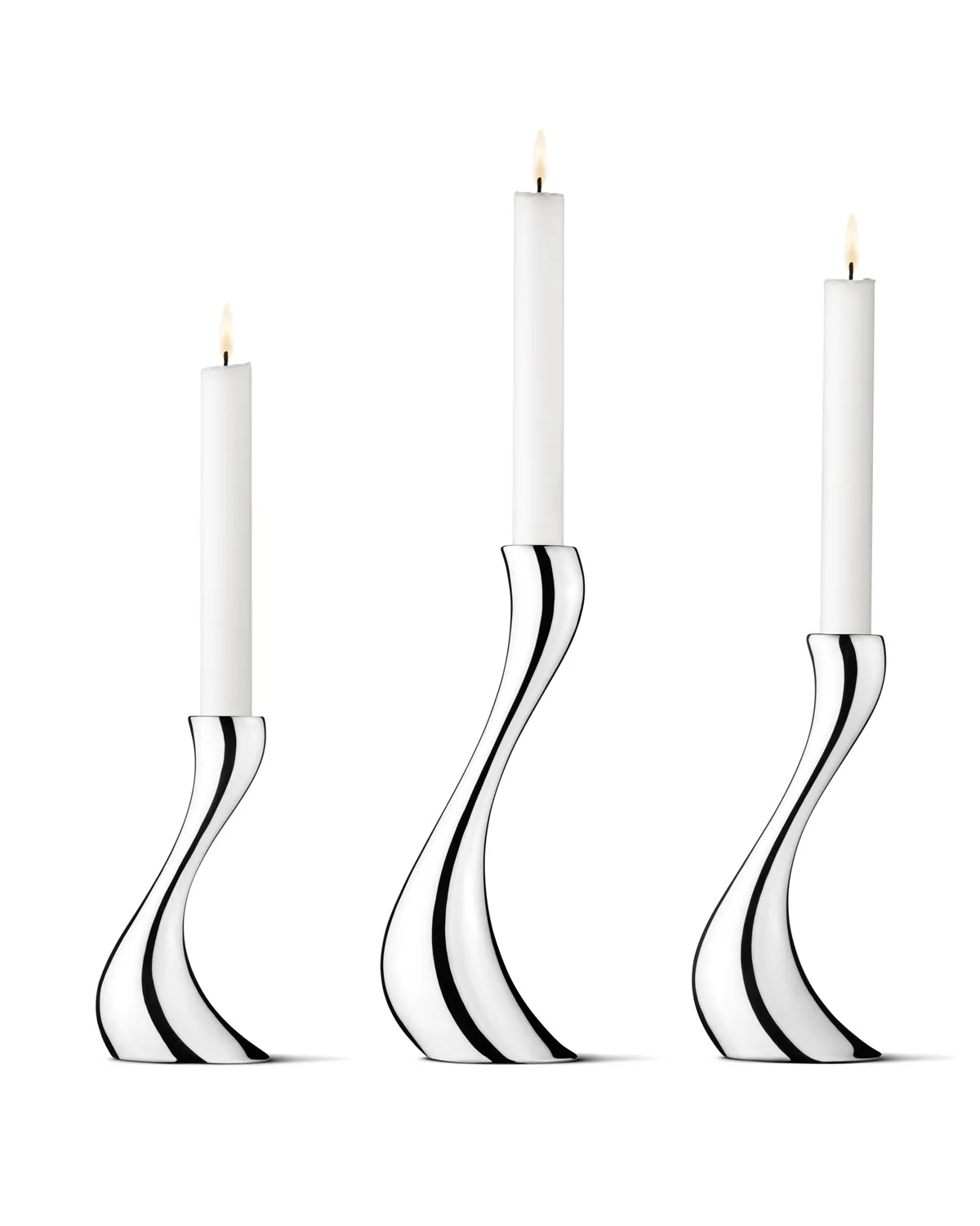 Cobra Candleholders, 3-Piece Set