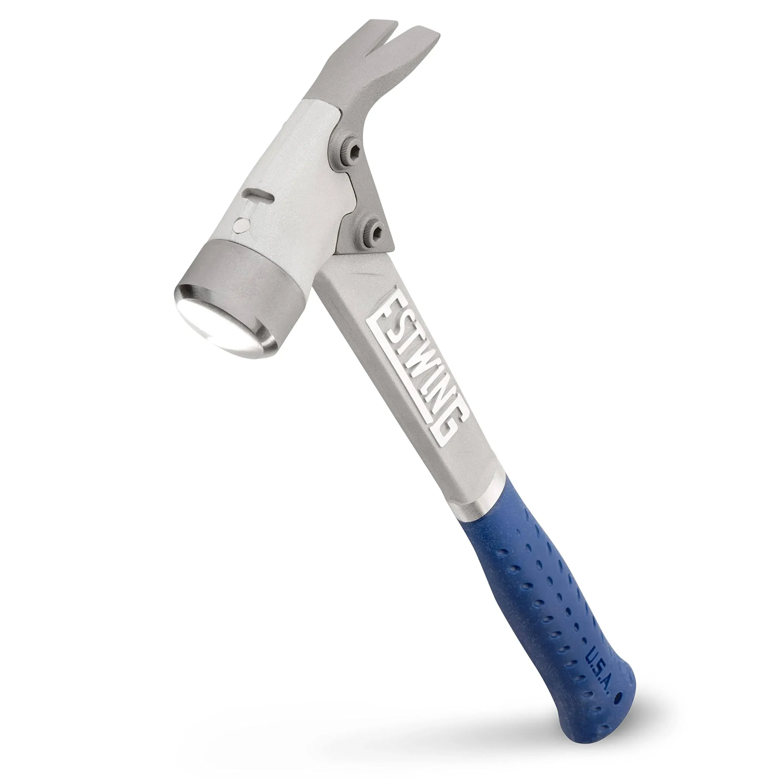 Estwing ALBL 14 oz Blue Vinyl Grip Aluminum Hammer with Smooth Face