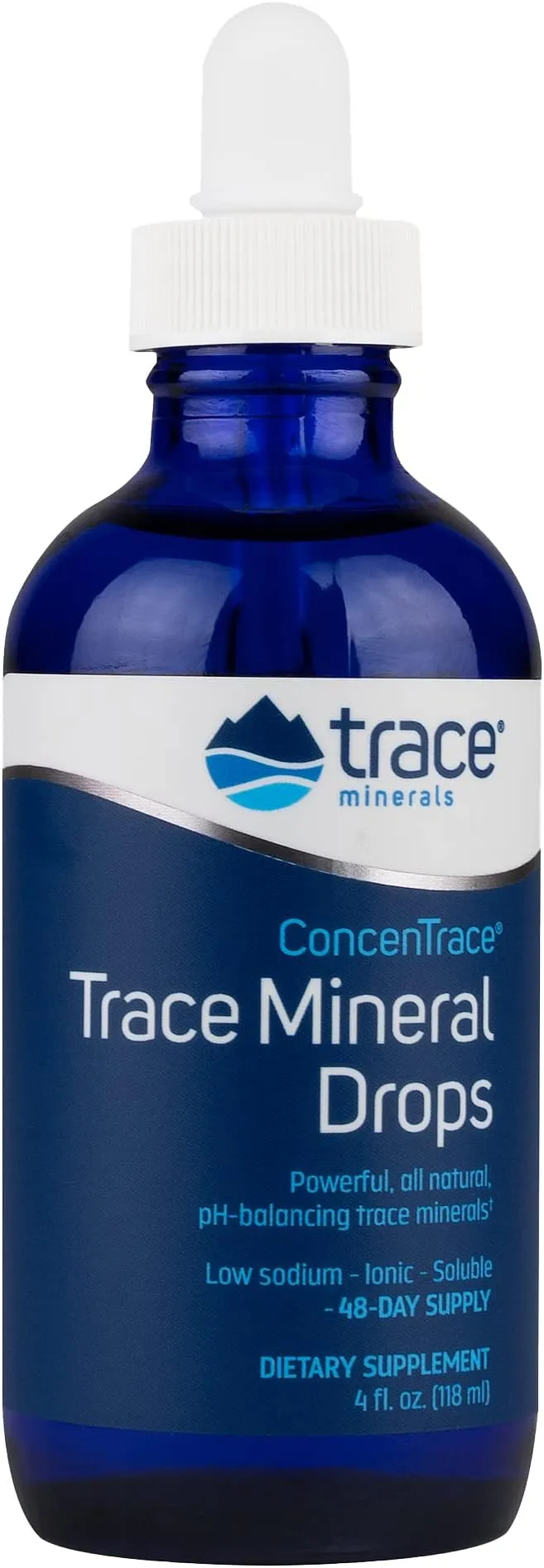 Trace Minerals, ConcenTrace Trace Mineral Drops, Glass, 4 fl oz