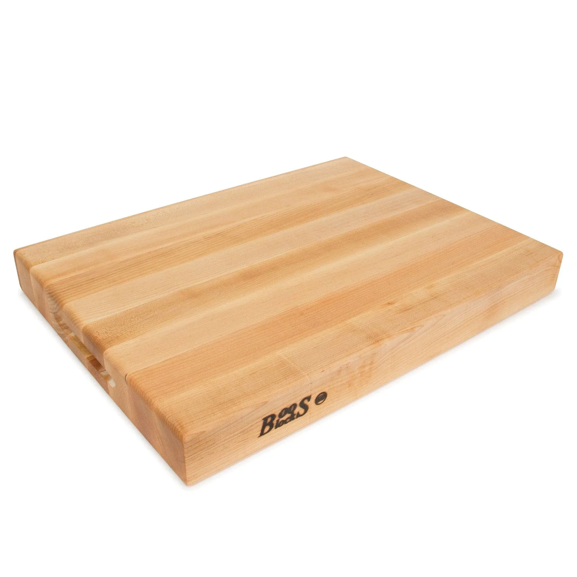 John Boos Maple Wood Cutting Board for Kitchen Prep 24 Inches x 18 Inches, 2.25 Inches Thick Reversible End Grain Rectangular Charcuterie Boos Block